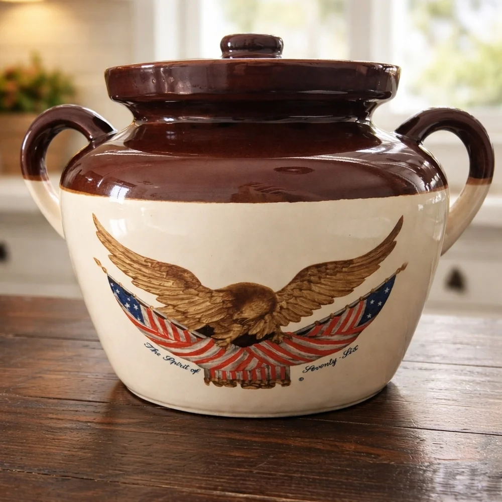 Vintage McCoy Pottery Bean Pot - Picture 1 of 5